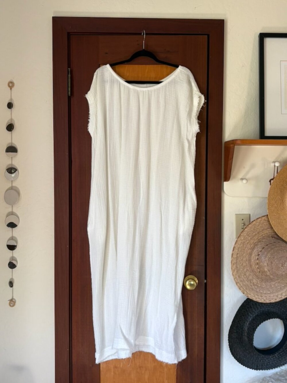 9 Seed White Gauze Women's Dress/Cover Up